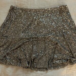 Free people disco sparkle skirt